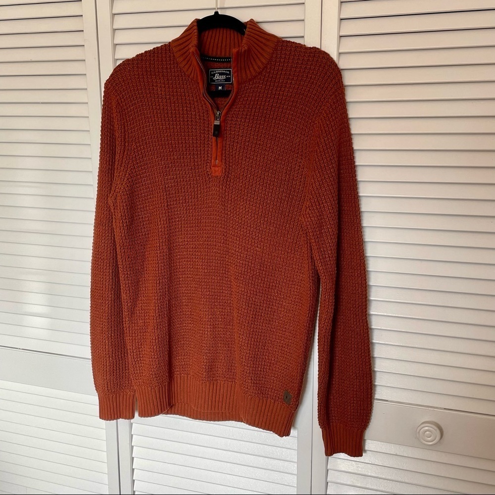Bass Men’s 1/4 Zip Sweater - Picture 2 of 4